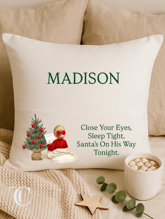 Christmas Story Cushion – A Magical Bedtime Keepsake