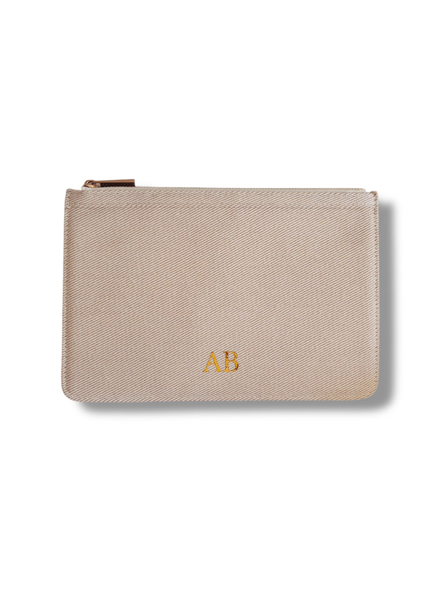 Personalised Canvas Clutch Bag/Pouch - Bridesmaid Clutch