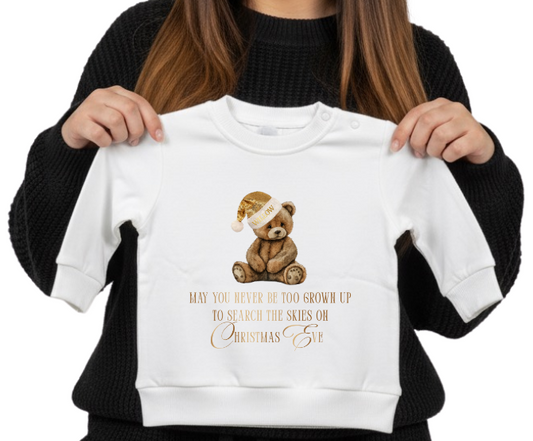 Bespoke Kids Christmas Sweater - Teddy Bear Design