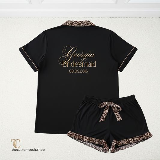 Personalised Adult Pyjama Set – Soft Jersey Short Set