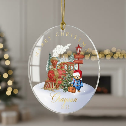 Acrylic Tree Decoration - Personalised Christmas Bauble | Paddington