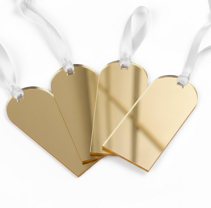 Acrylic Wedding Guest Seating Tags | Custom Name Place Cards