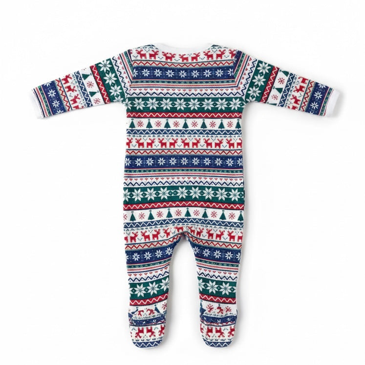 Personalised Baby Christmas Romper - 9-12 months - Clearance