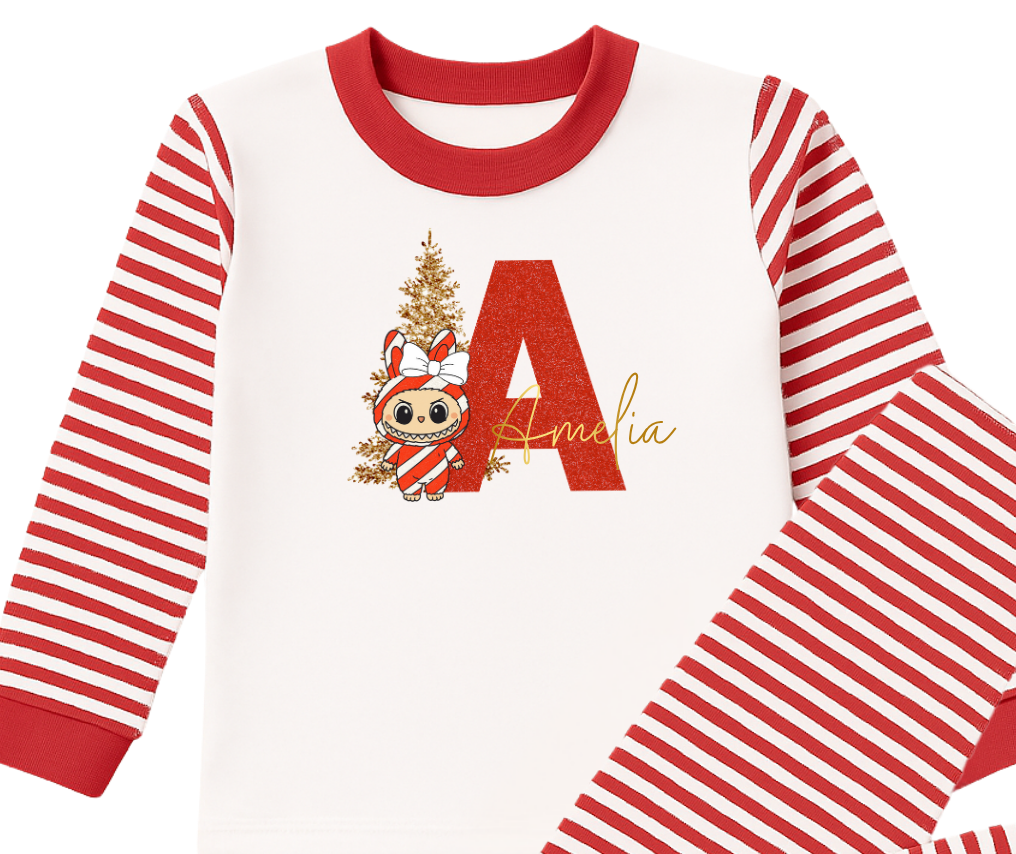 Personalised Girls Pyjama’s - Labubu
