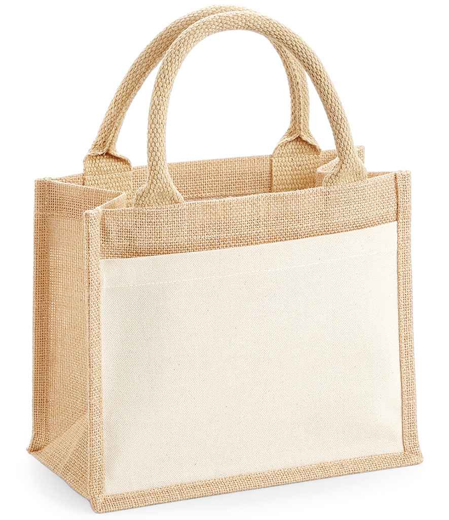 Personalised Mini Gift Bag | Canvas Pocket Jute Tote
