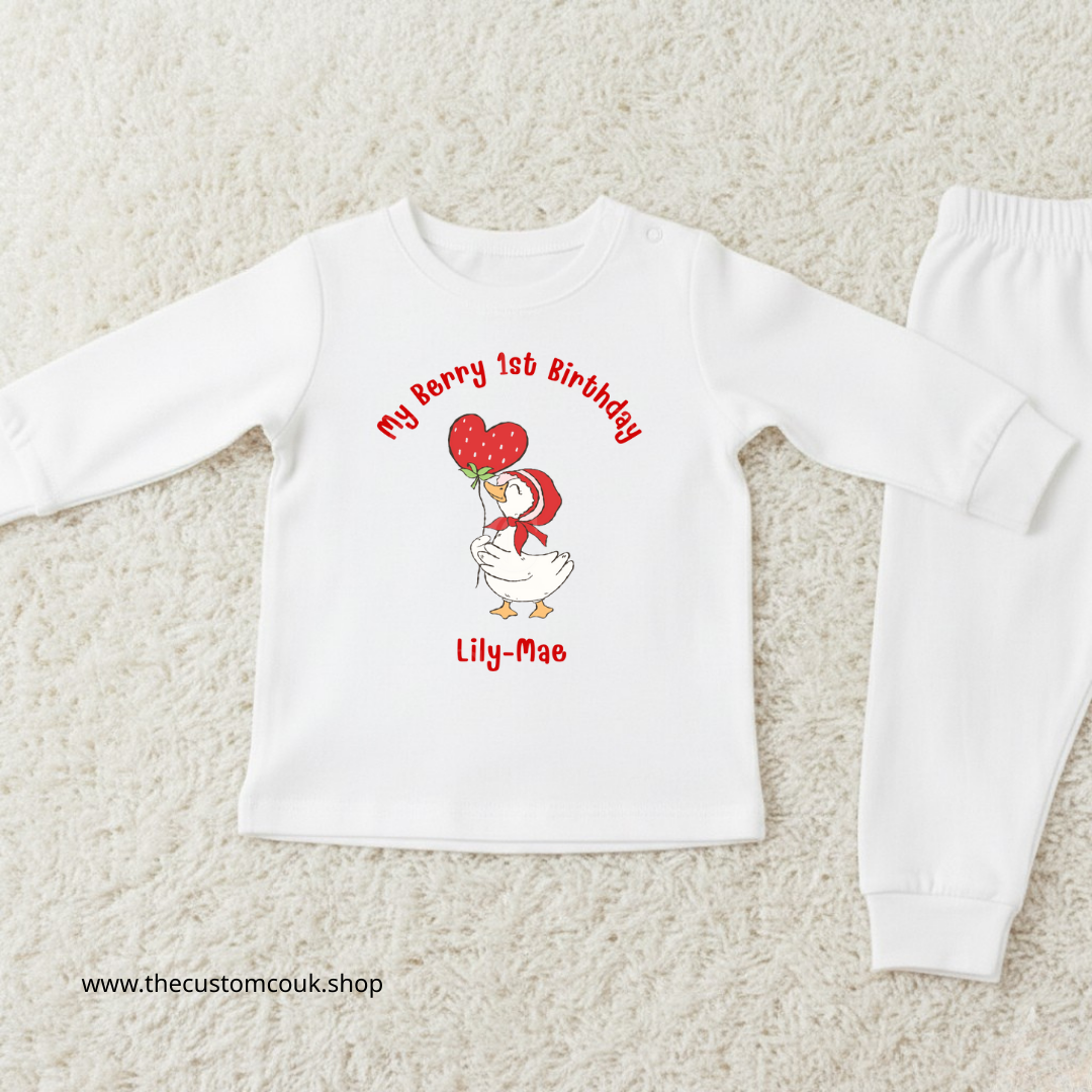 Berry First Birthday Pyjamas