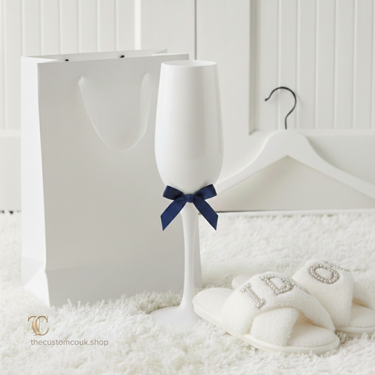 Personalised Bridesmaid Proposal Bundle - Gift Bag, Hanger & Flute