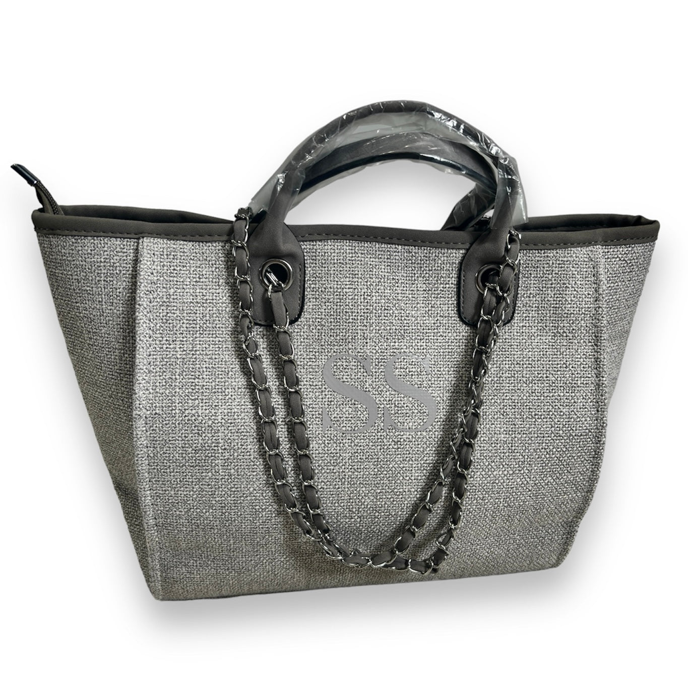 Personalised Women's Tote Bag - Grey