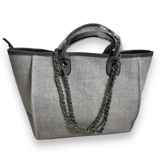 Personalised Women's Tote Bag - Grey