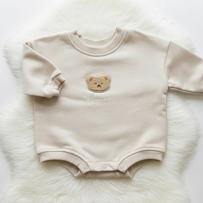 Personalised Teddy Bear Romper Sweater