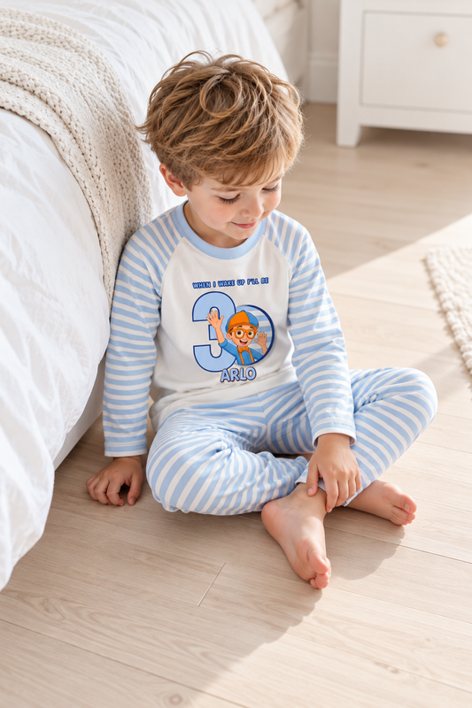 Personalised Blippi Birthday Pyjamas