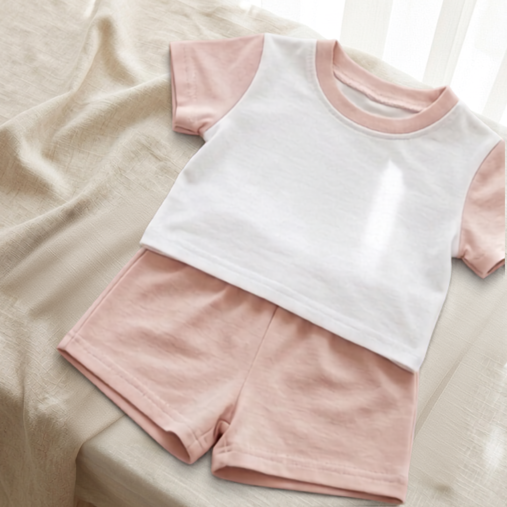 Children’s Personalised T-Shirt & Shorts Pyjama Set | Custom Design
