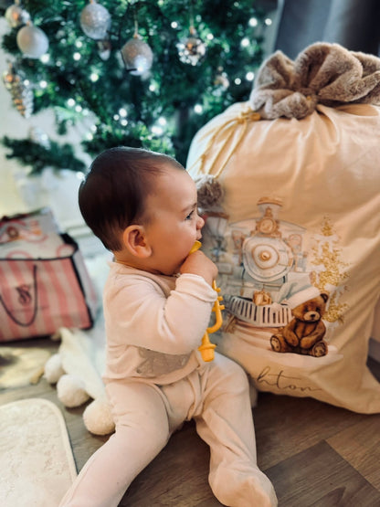 Personalised Christmas Santa Sack | Signature Teddy Bear Design
