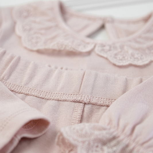 Personalised Girls Frilled Pyjamas