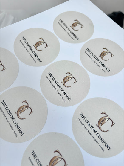 Custom Packaging & Branding Stickers | Circle