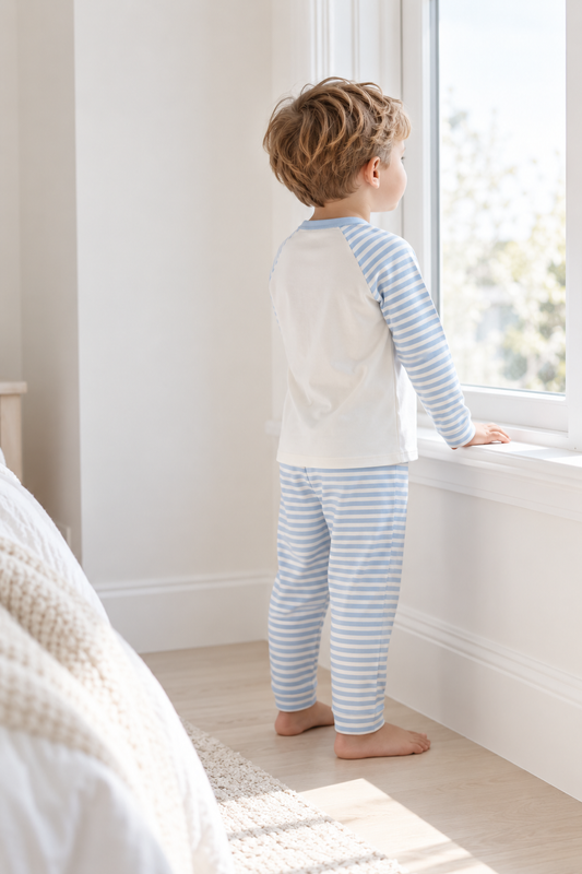 Custom Children’s Pyjama’s | Blue Stripe