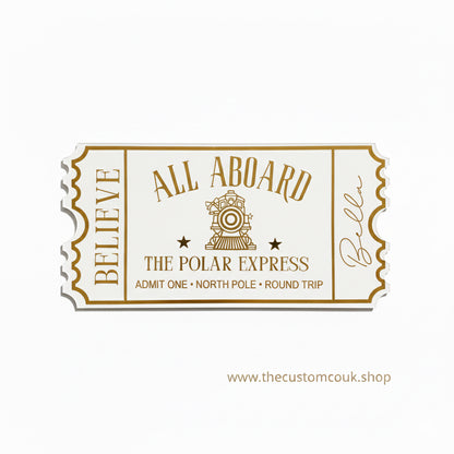 Personalised Polar Express | Acrylic Ticket