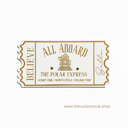 Personalised Polar Express | Acrylic Ticket