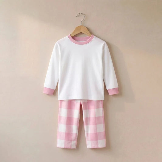 Custom Children’s Pyjama’s | Pink Checkered