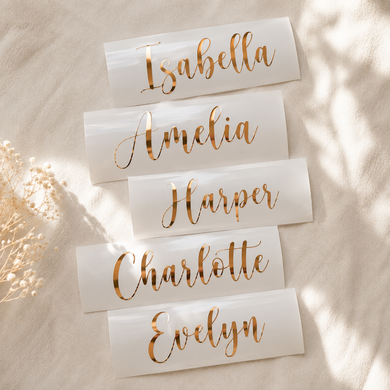 Custom Vinyl Text Transfer | Personalised Permanent Adhesive Vinyl Decal