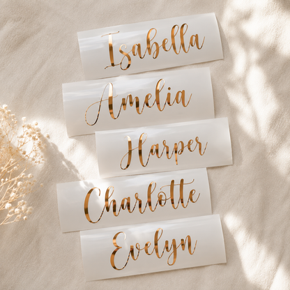 Custom Vinyl Text Transfer | Personalised Permanent Adhesive Vinyl Decal