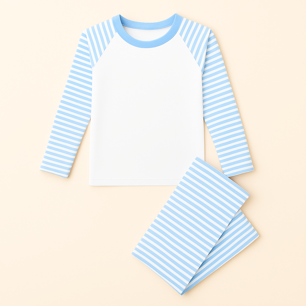 Children's Custom Pyjama’s - Pastel Stripes - Cotton