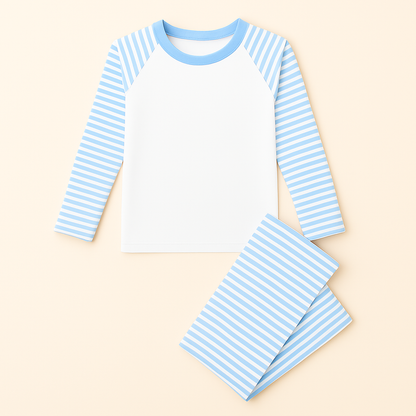 Children's Custom Pyjama’s - Pastel Stripes - Cotton