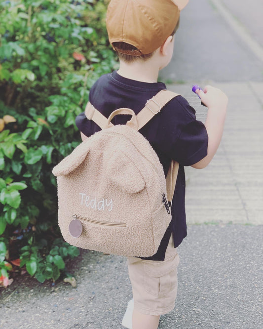 Personalised Teddy Bear Backpack | Cute Nursery Bag