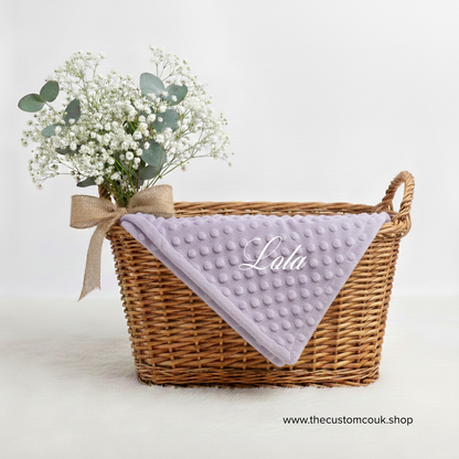 Personalised Name Baby Blanket | Minky Dimple Blanket