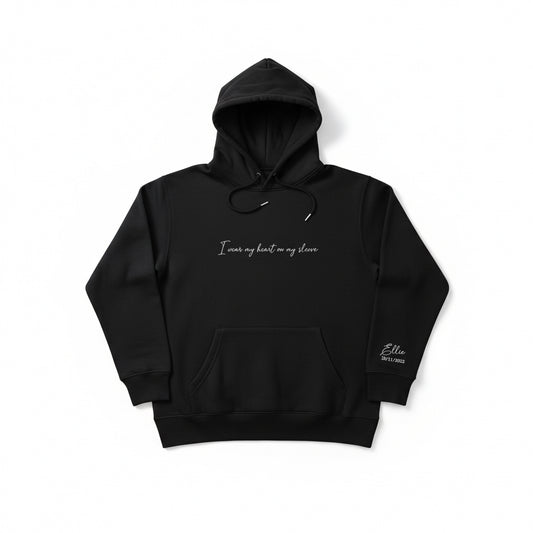 Personalised Hoodie | I Wear My Heart on my Sleeve