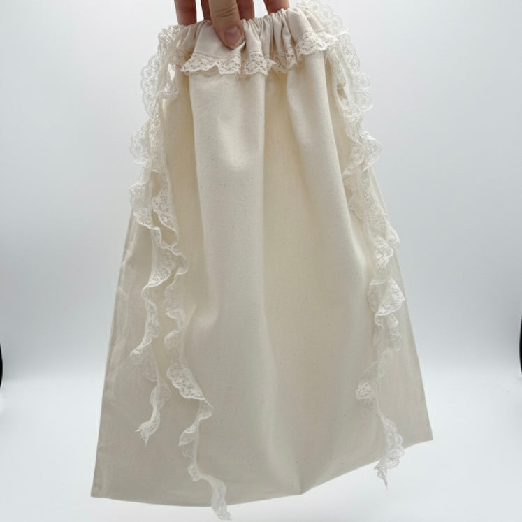 Personalised Present Sack | Handmade Lace Canvas