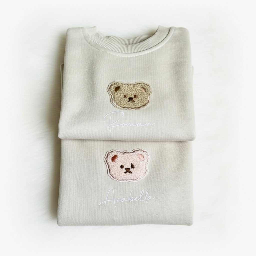Personalised Teddy Bear Romper Sweater