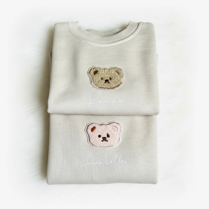 Personalised Teddy Bear Romper Sweater