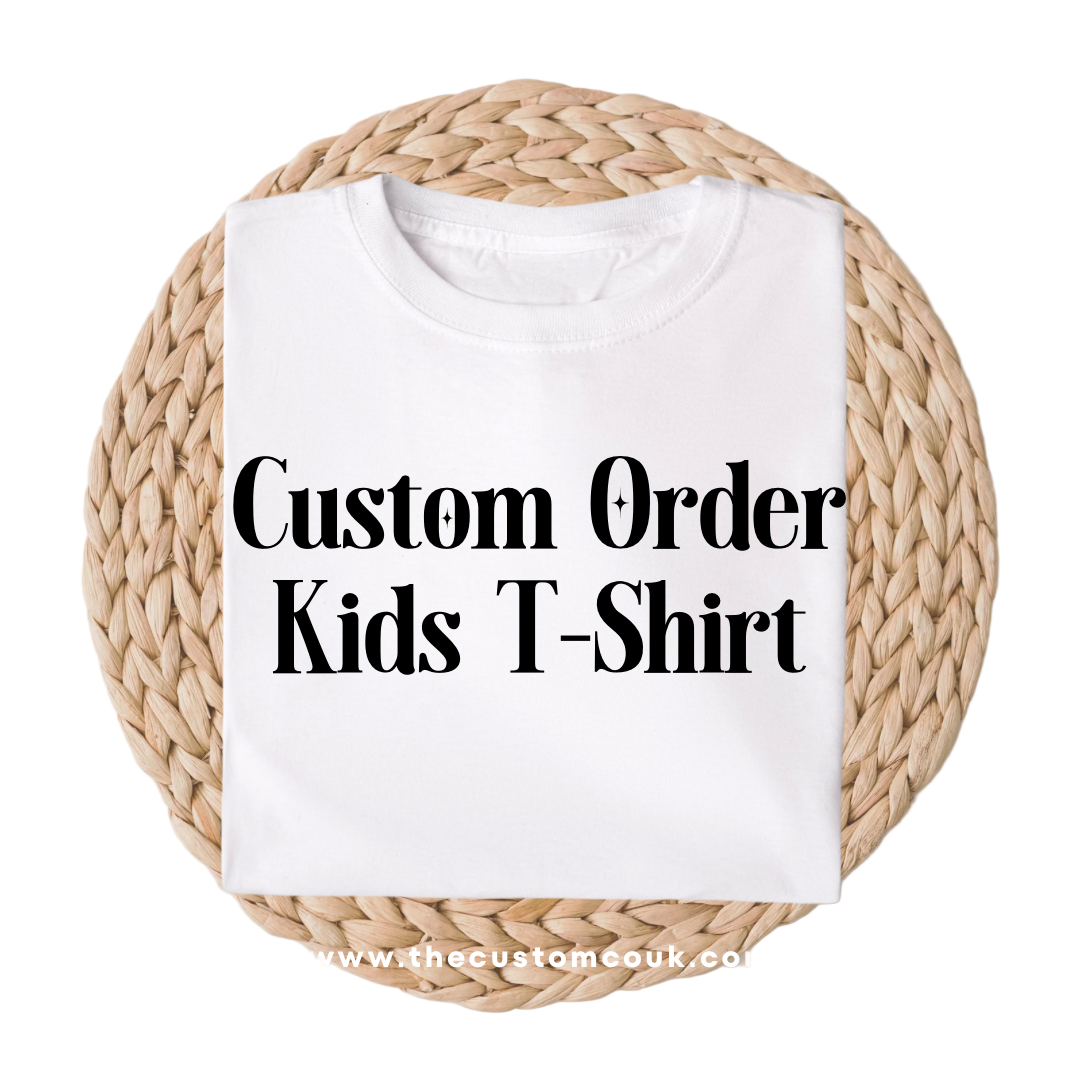 Customisable Teen Kids T-Shirt — Add Your Own Logo, Text, or Design