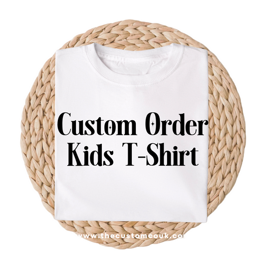 Customisable Teen Kids T-Shirt — Add Your Own Logo, Text, or Design