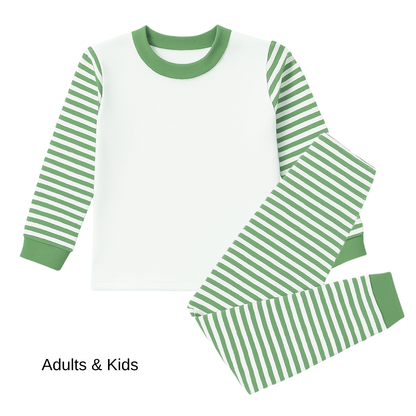 Adults Pyjama’s - Stripes - Sublimation Custom Designs