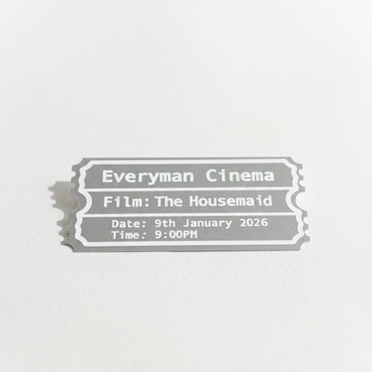 Personalised Acrylic Ticket | Cinema Or Event