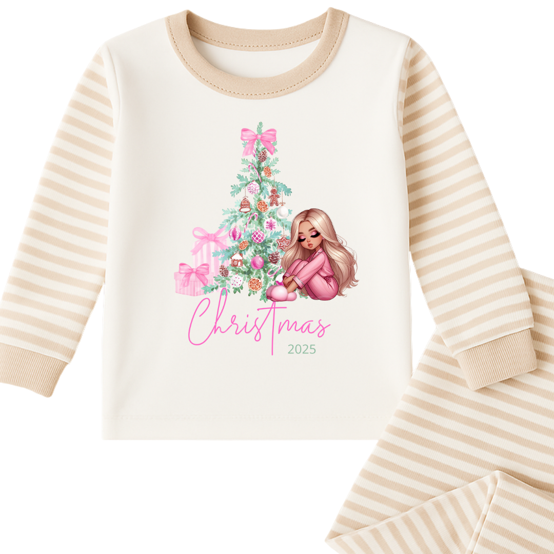Personalised Girly Glam Christmas Pyjama’s