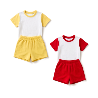 Custom Children’s T-Shirt & Shorts Pyjama Set