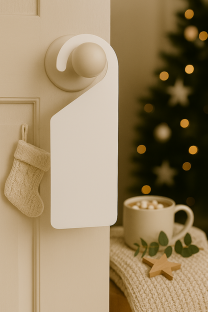 Personalised Acrylic Door Hanger - Christmas / Any Occasion