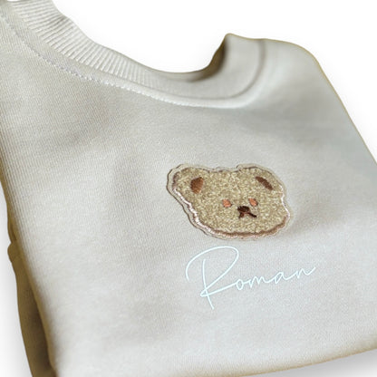 Personalised Teddy Bear Romper Sweater
