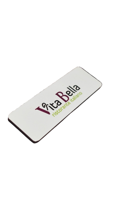 Branded Staff Name Badges – Logo Print