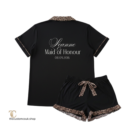 Personalised Adult Pyjama Set – Soft Jersey Short Set