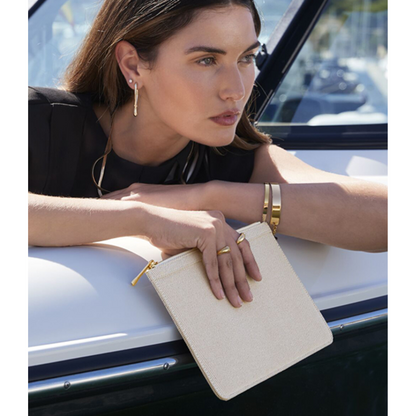 Personalised Canvas Clutch Bag/Pouch - Bridesmaid Clutch