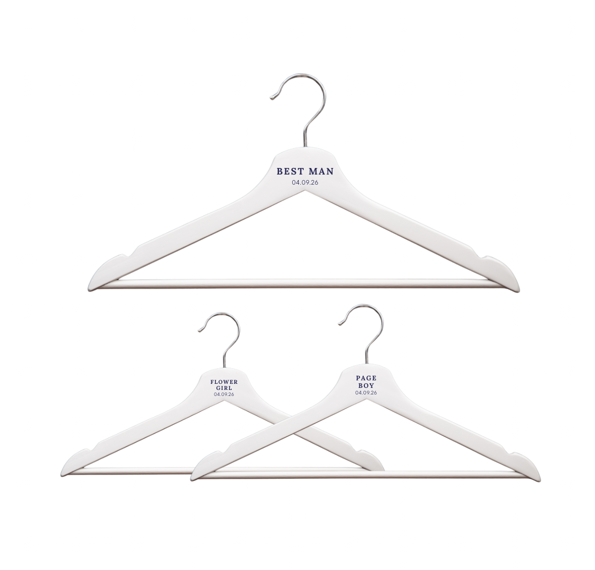 Personalised Bridal Party Hangers | Bride, Groom & Bridesmaid Hangers