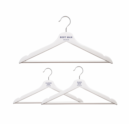 Personalised Bridal Party Hangers | Bride, Groom & Bridesmaid Hangers