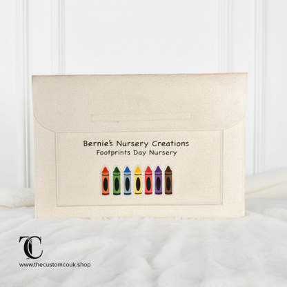 Personalised Felt Artwork Folder | Children’s School Memory Keeper