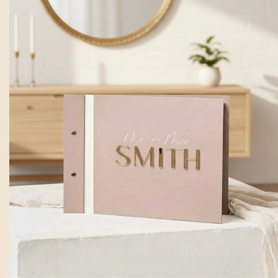 Personalised Acrylic Wedding Guestbook