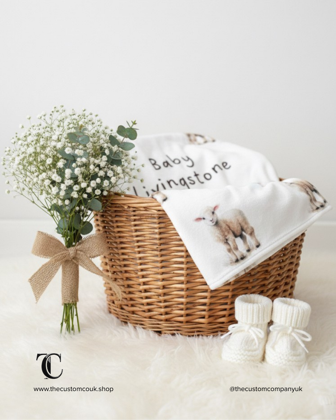 Custom baby blanket keepsake