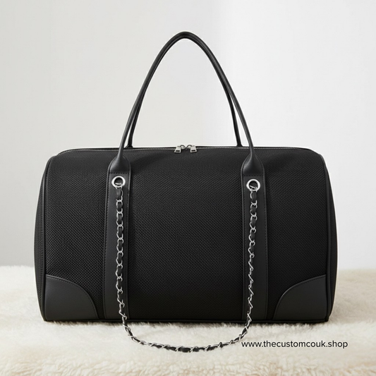 Personalised Canvas Large Travel Duffel Tote Bag